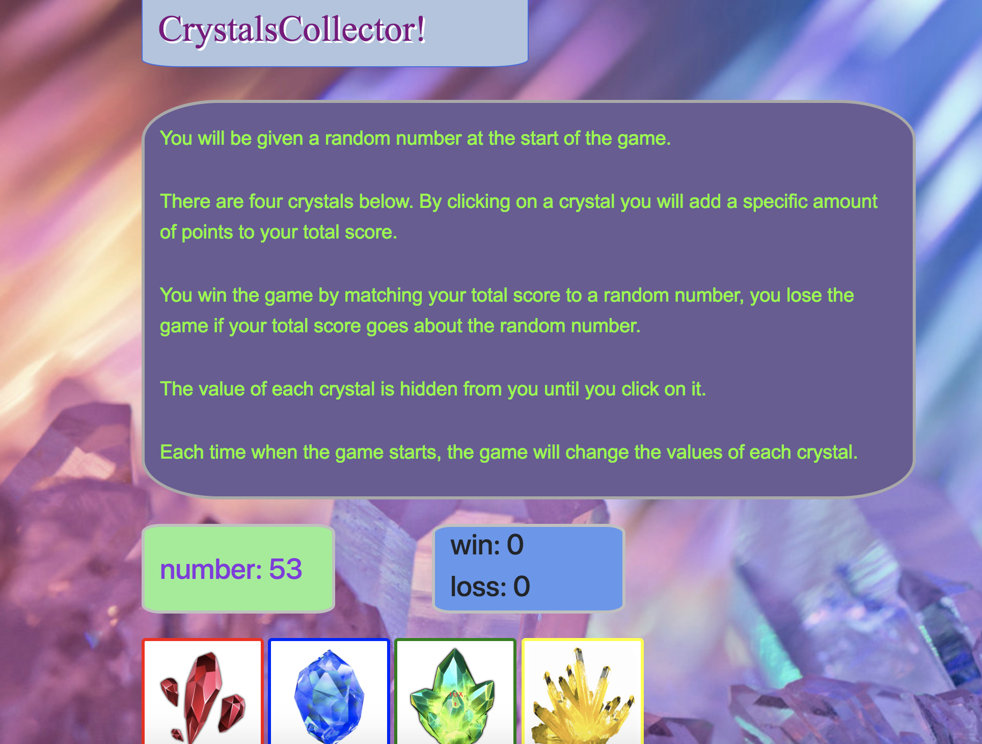 crystals